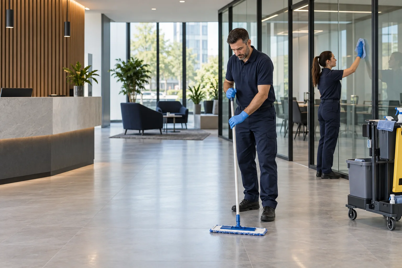 Cleaning / Facilities management work example